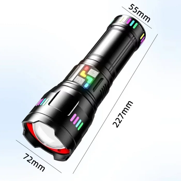 BUĞZ Bedotech Bd-g01 30w Tg Led Alüminyum Alaşımlı Zoomlu Type-c Şarjlı El Feneri