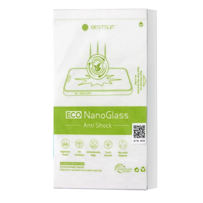 BUĞZ Best Suit Makine 5h Eco Nano Cam Ekran Koruyucu 10 Adet