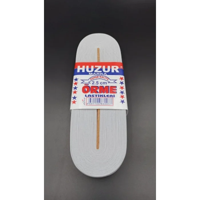 BUĞZ Beyaz - 2.5cm Paça Lastik Geniş 10mt. Bx40