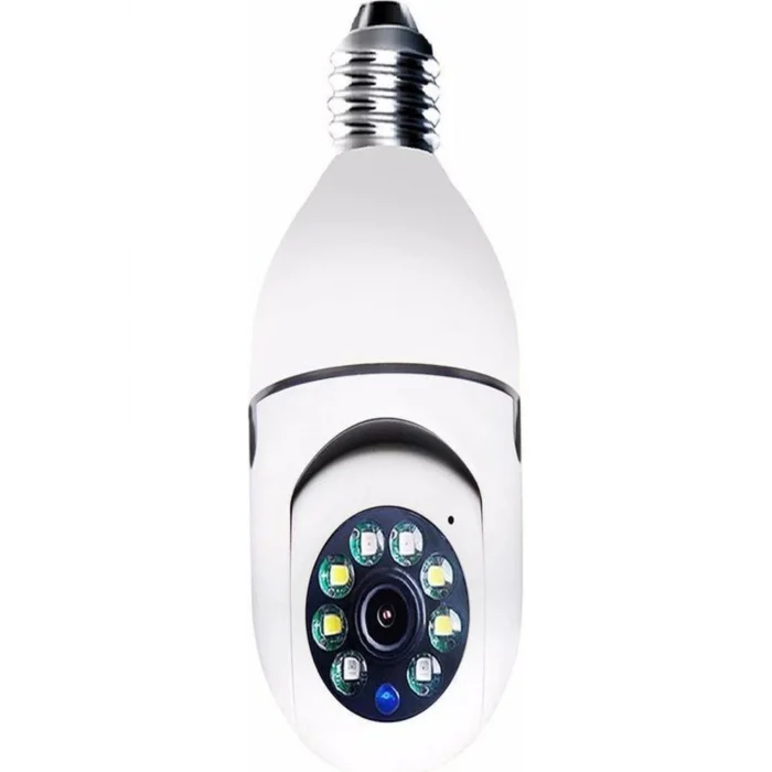 BUĞZ Beyaz 360 derece dönebilen gece görüşlü kablosuz wifi IP kamera HD kayıt SD kart destekli