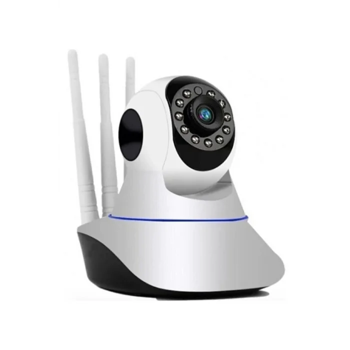 BUĞZ Beyaz 360° wifi ip güvenlik kamera gece görüşlü sensörlü SD kart destekli HD kayıt H.264