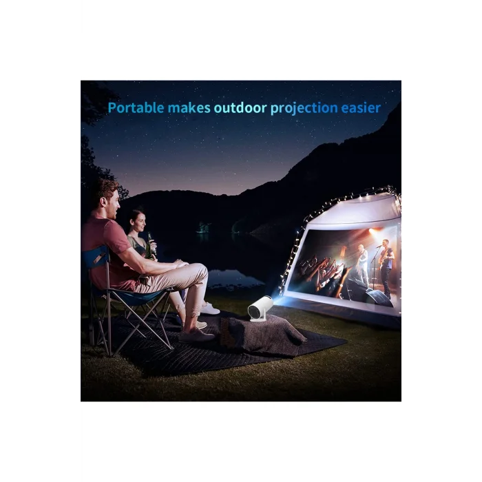 BUĞZ Beyaz LED projeksiyon cihazı FULL HD 1920x1080 çözünürlük 250 ansilümen USB HDMI destekli