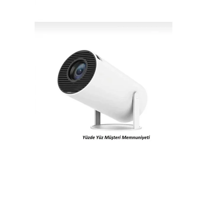 BUĞZ Beyaz LED projeksiyon cihazı HD çözünürlük 2000:1 kontrast 200 ansilümen wifi bluetooth