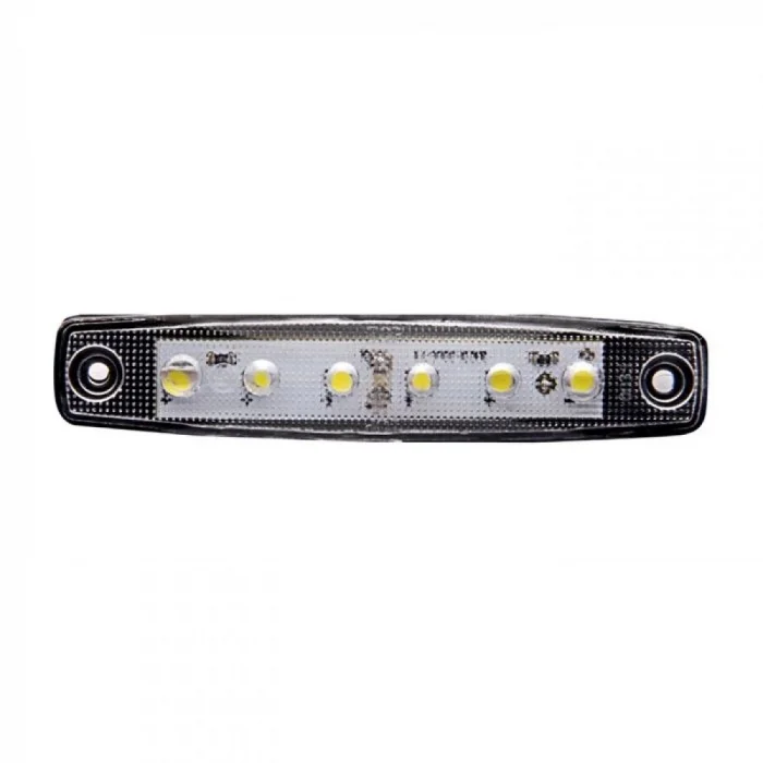 BUĞZ Beyaz Parmak Led Dorse Lamba 6 Ledli 12-24V