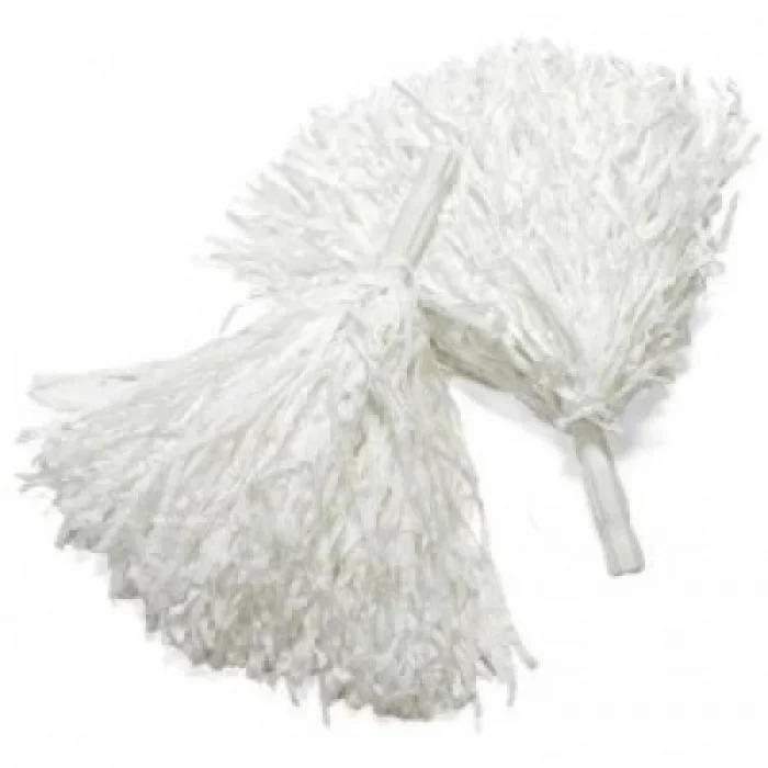  Beyaz Renk Gösteri Ponponu Çift