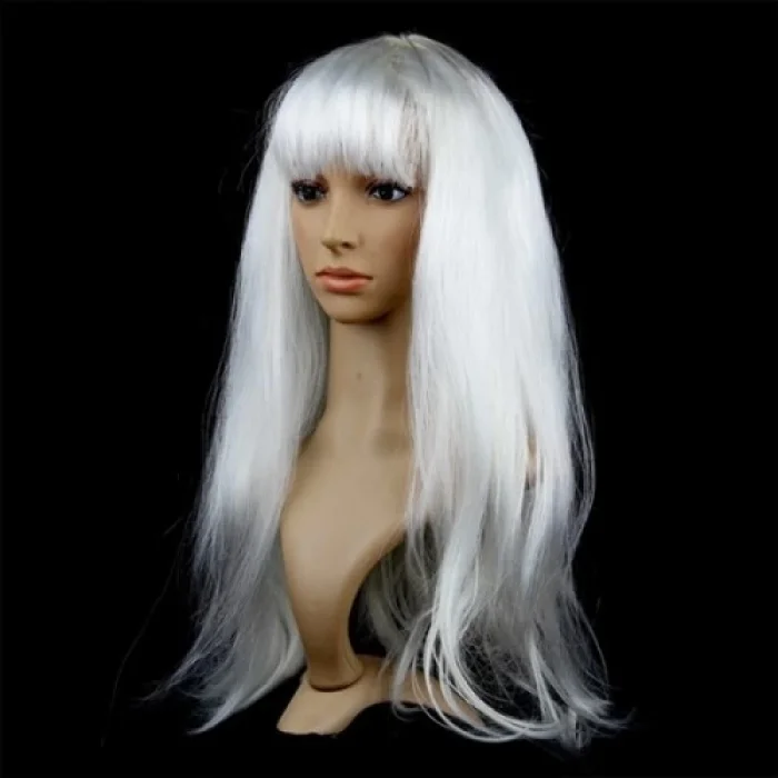  Beyaz Renk Peruk Saç