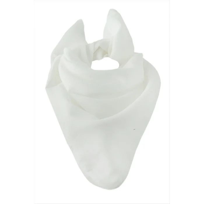 BUĞZ Beyaz Renkli Bandana 50*50