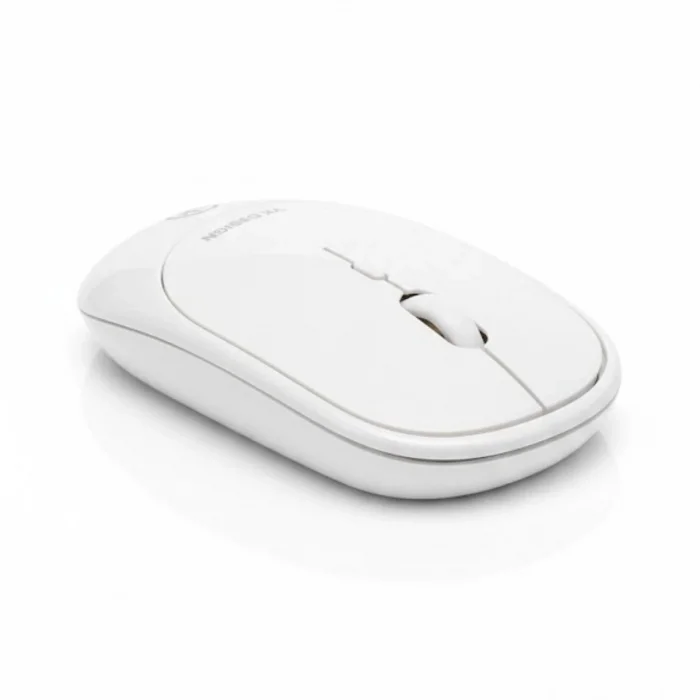 BUĞZ Beyaz Renkli Ergonomik Sessiz Kablosuz Mouse – USB Alıcılı, Ofis ve Oyun İçin Konforlu Bilgisayar Faresi MS6310