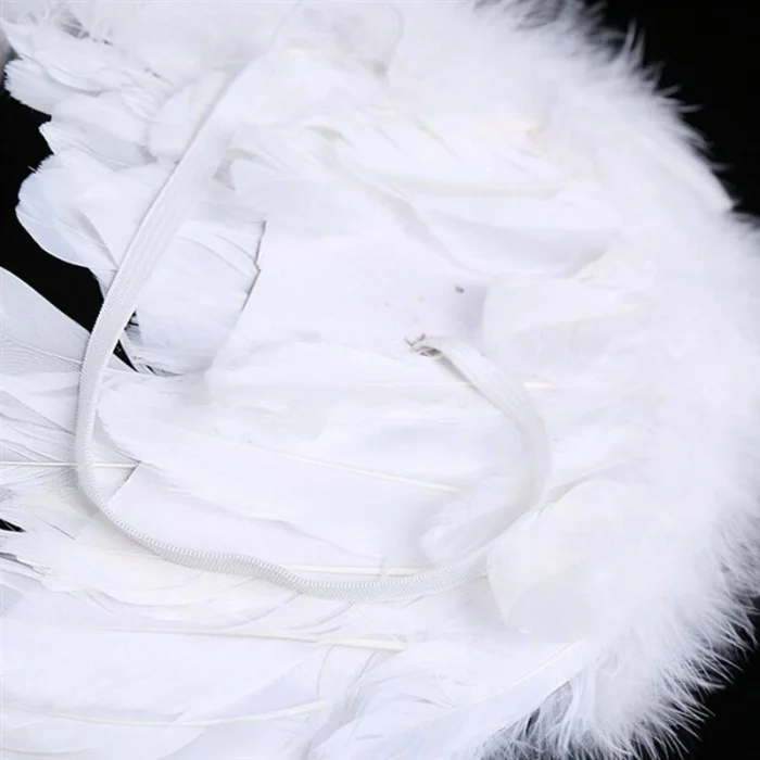 BUĞZ Beyaz Renkli Orta Boy Çocuk Melek Kanadı 30x45 Cm