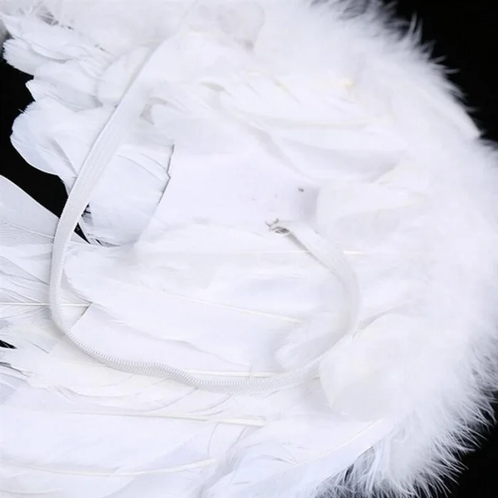 BUĞZ Beyaz Renkli Orta Boy Çocuk Melek Kanadı 30x45 cm