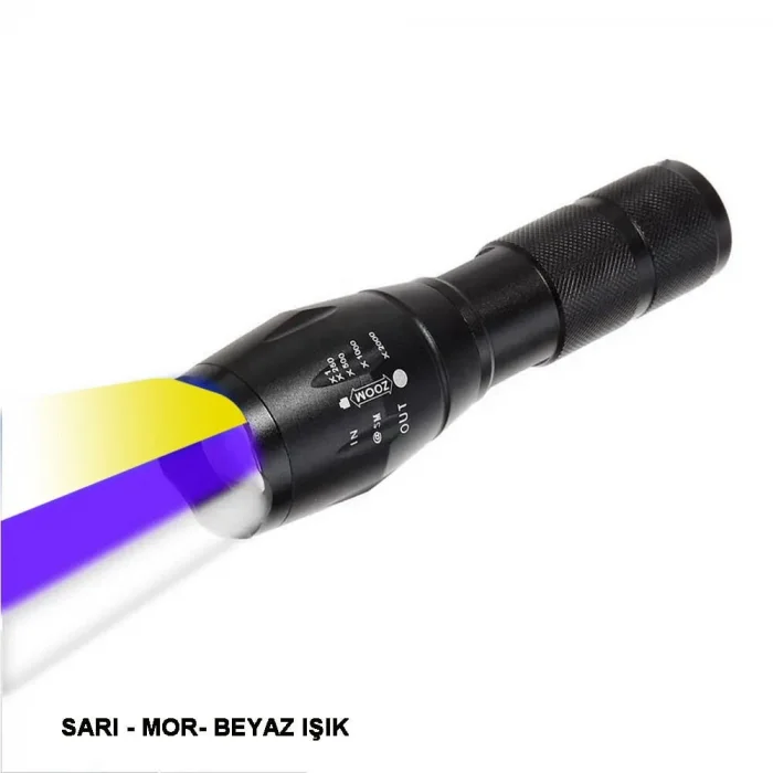 BUĞZ Beyaz Sarı Ve Mor Renk Aydınlatma Q5 Led Wt-610