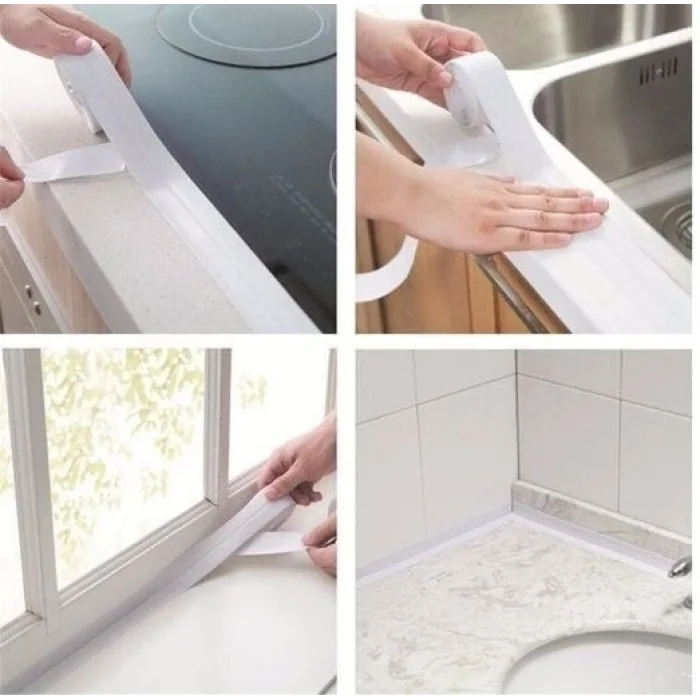 BUĞZ BEYAZ Su Sızdırmaz Lavabo Kenar Bandı (3.2m)