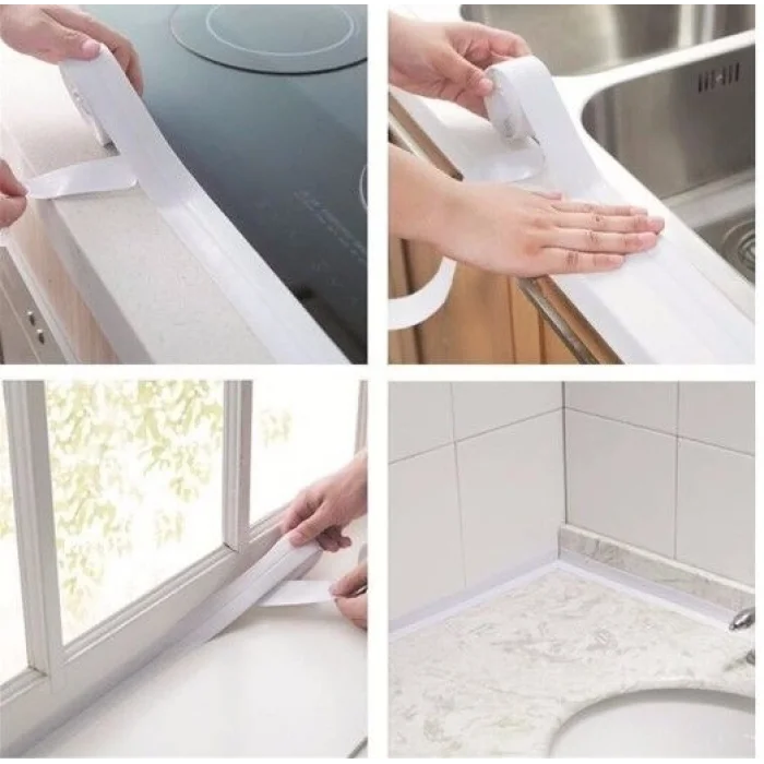 BUĞZ BEYAZ Su Sızdırmaz Lavabo Kenar Bandı (3.2m)