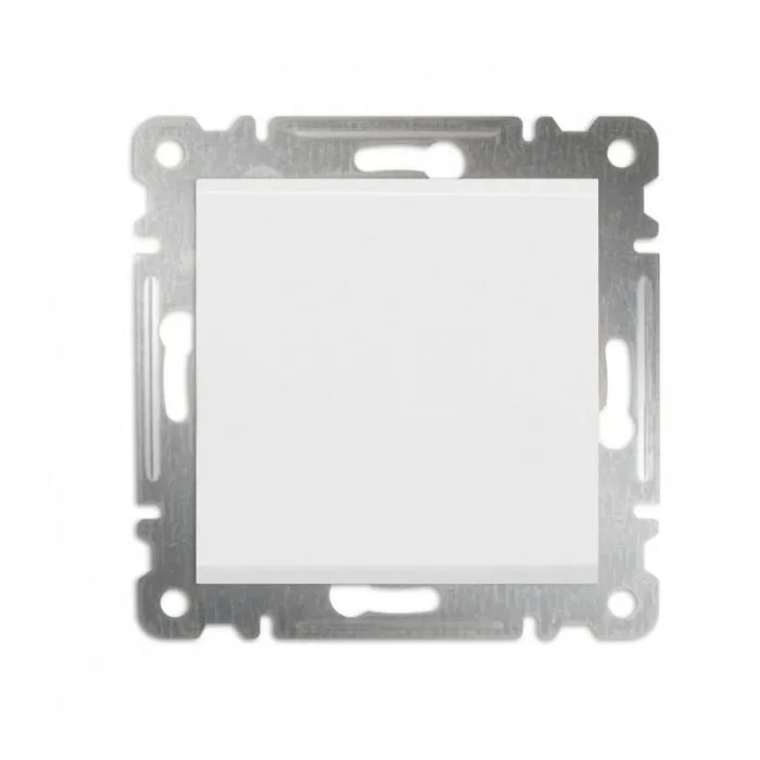  Beyaz Tekli Anahtar Çerçevesiz - Priz ve Anahtar İçin Uyumlu Çerçeve