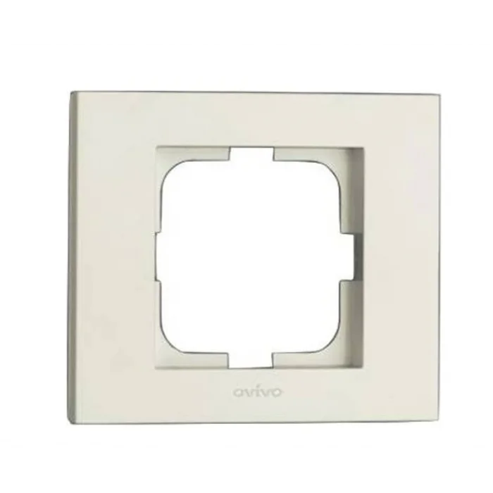  Beyaz Tekli Çerçeve - Priz ve Anahtar İçin Uyumlu Çerçeve