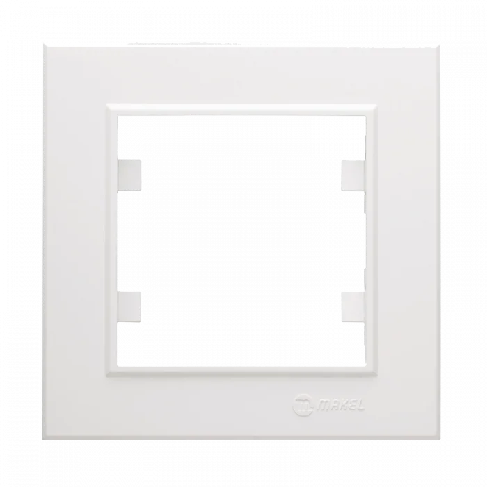  Beyaz Tekli Çerçeve - Priz ve Anahtar İçin Uyumlu Çerçeve