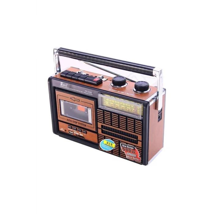 BUĞZ Beyaz USB FM radyo kaset çalar, 2 yıl garantili nostaljik müzik çalar cihaz - Elektronik