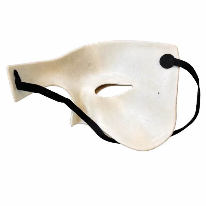 BUĞZ Beyaz Yarım Erkek Maske – Phantom Parti  Balo Maskesi