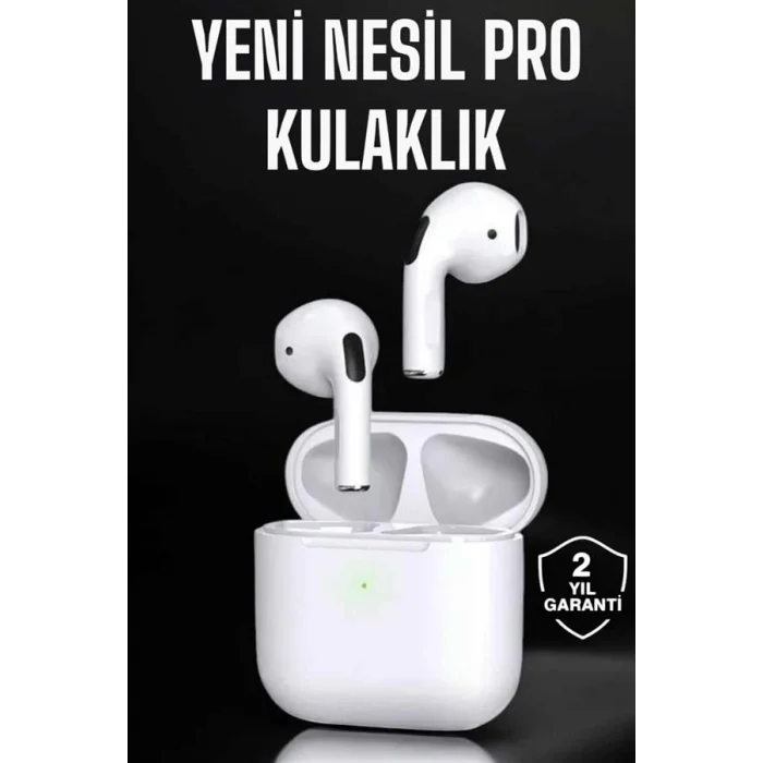 BUĞZ Beyaz Yeni Nesil Pro Bluetooth Kulaklık Yüksek Ses Kaliteli ANC Özelliği - BUĞZ