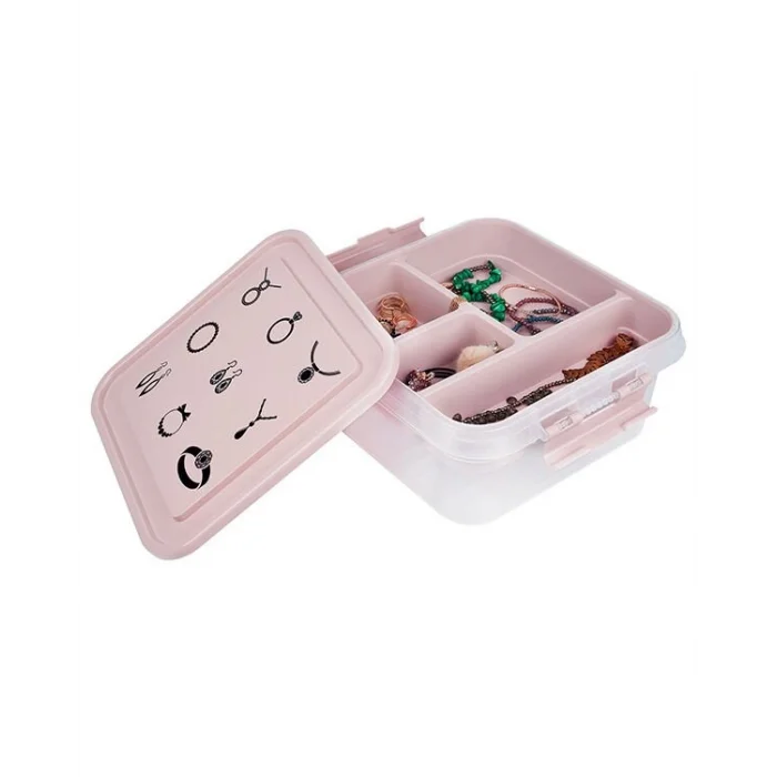 BUĞZ Bijuteri Mücevher Kutusu - Çok Amaçlı Bölmeli Takı Saklama Kutusu