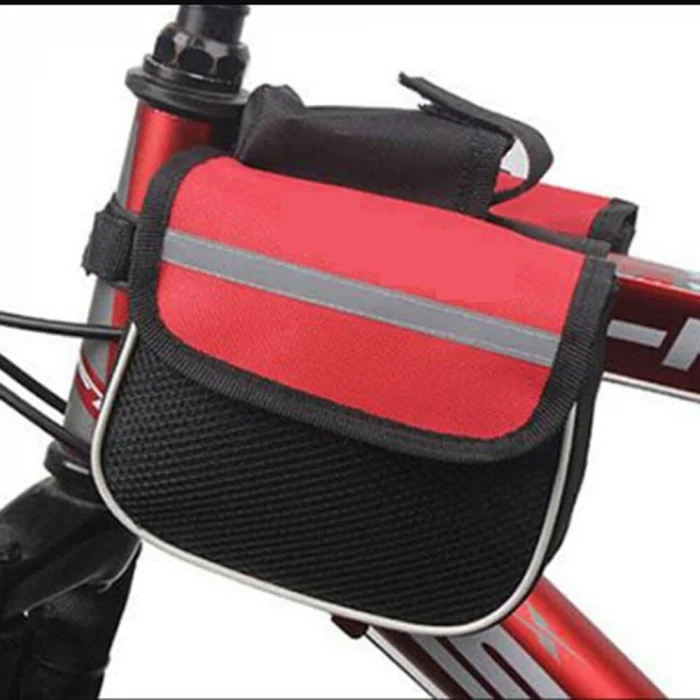 BUĞZ Bisiklet Çok Amaçlı Heybe Çanta  Kadro Üstü Telefon Tutuculu - Siyah