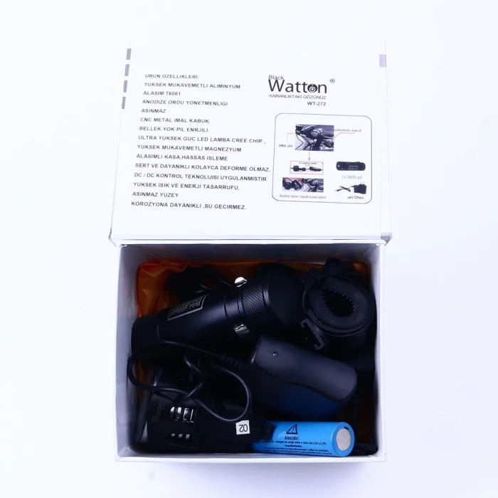 BUĞZ Black Wt-272-profesyonel Bisiklet Lambası - Lisinya