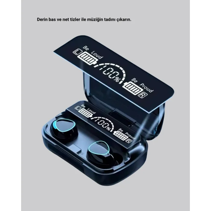 BUĞZ Bluetooth 5.1 M10 TWS Kulaklık Ergonomik Tasarım Yüksek Ses Kaliteli - BUĞZ