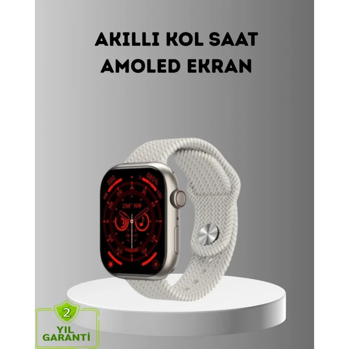 BUĞZ Bluetooth 5.2 Akıllı Saat Kablosuz Şarjlı Sesli Asistanlı 420 mAh Günlük Kullanım