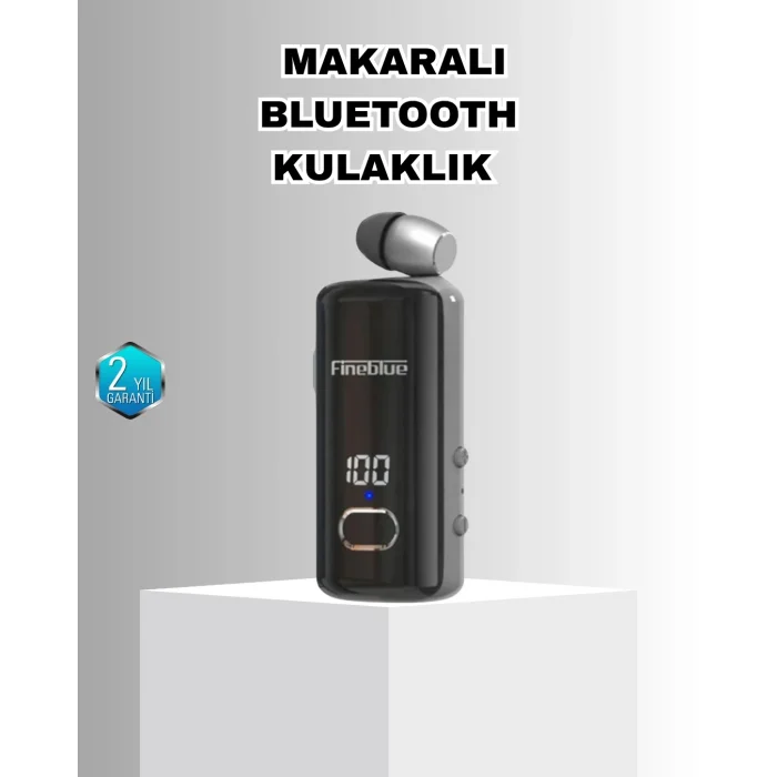 BUĞZ Bluetooth 5.3 Kablosuz Kulaklık Geri Çekilebilir Kablolu ve Ekranlı