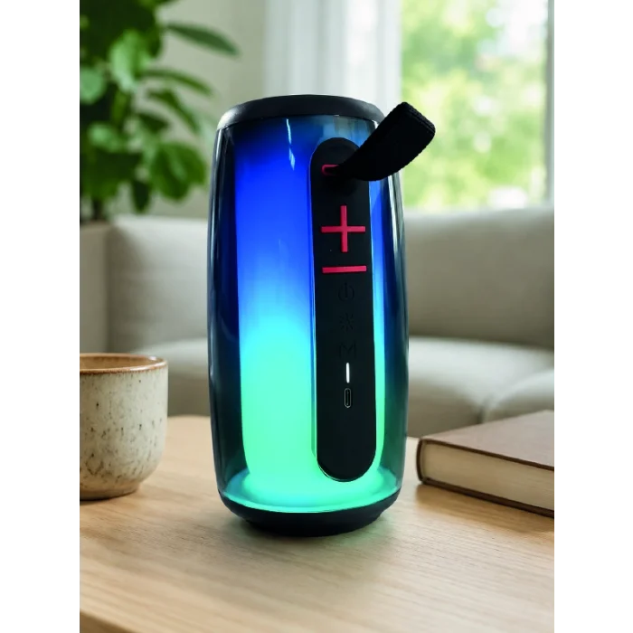 BUĞZ Bluetooth 5.3 RGB LED Işıklı Taşınabilir Hoparlör USB TF Kart AUX Destekli - BUĞZ