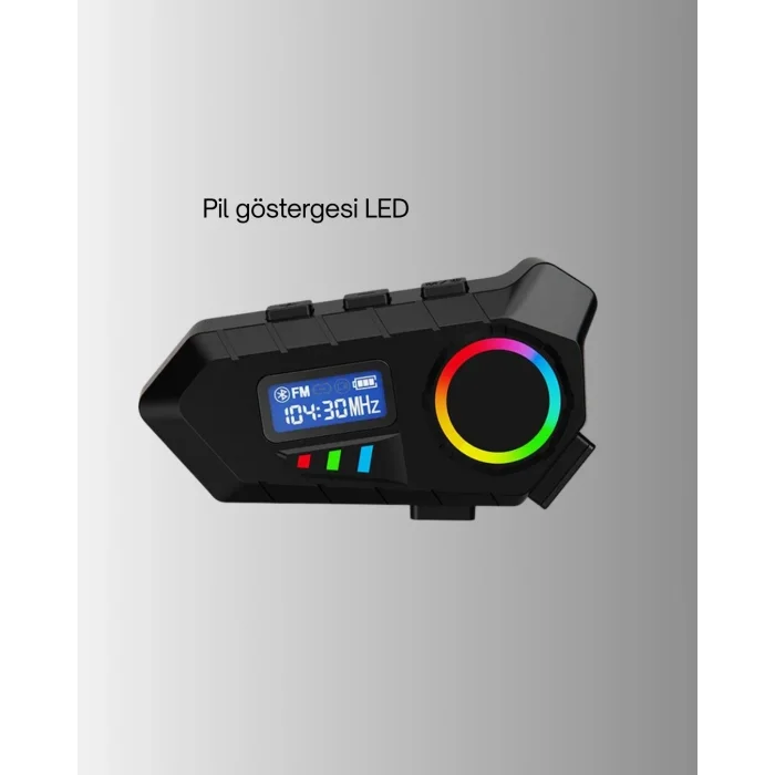 BUĞZ Bluetooth 5.4  İnterkom IP65 Toz ve Su Geçirmez LED Göstergeli