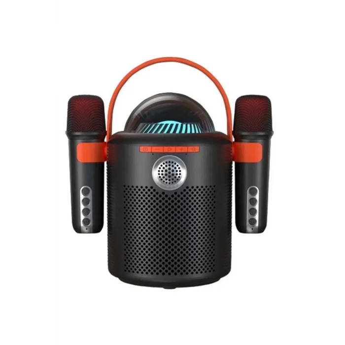 BUĞZ Bluetooth Aile Parti Seti Kablosuz Çift Mikrofon 6 Ses Degıstırme Siyah