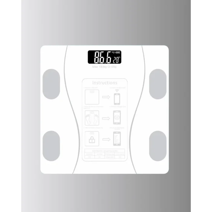 BUĞZ Bluetooth Akıllı Tartı – 8 Fonksiyonlu Dijital Baskül, 180 kg Kapasiteli