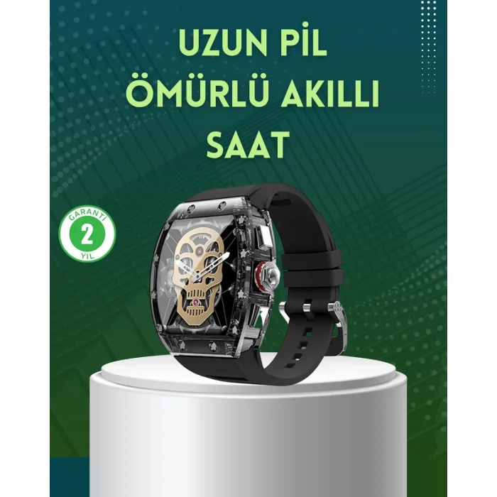 BUĞZ Bluetooth Arama Destekli Akıllı Saat Çok Fonksiyonlu