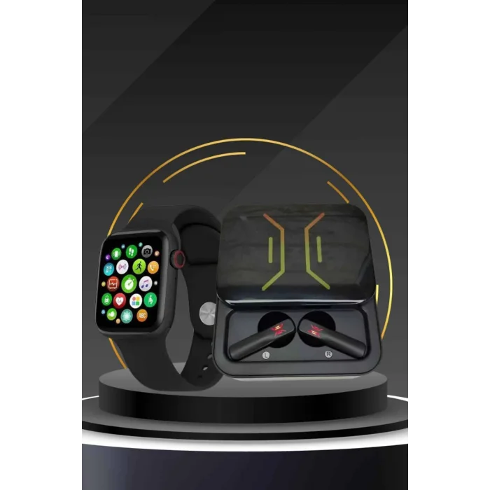 BUĞZ Bluetooth Bağlantılı Kablosuz Kulaklık ve Yeni Nesil Akıllı Saat 5.0 Bluetooth - BUĞZ