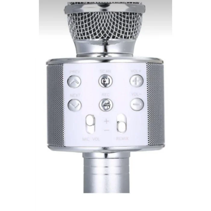 BUĞZ Bluetooth bağlantılı metalik karaoke mikrofon 2 yıl garantili - Elektronik - Müzik Sistemleri