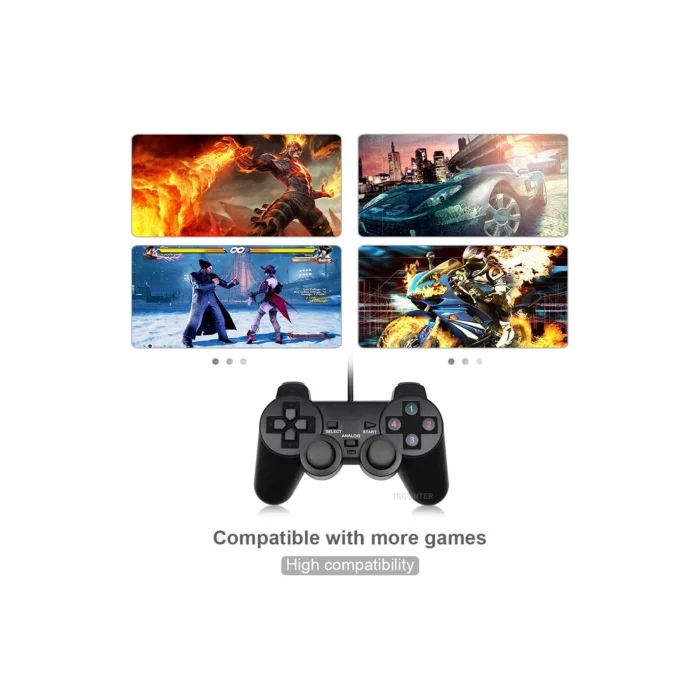 BUĞZ Bluetooth bağlantılı metalik renkli PC uyumlu titreşimli analog joystick oyun kolu