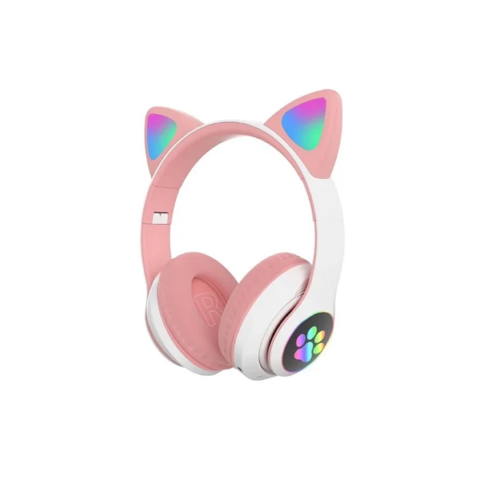 BUĞZ Bluetooth bağlantılı pembe kulak üstü kulaklık mikrofonlu 5.1 surround ANC 2 yıl garantili