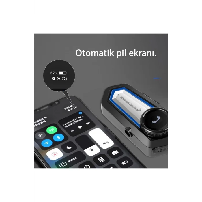 BUĞZ Bluetooth bağlantılı su geçirmez fenerli motosiklet kask kulaklığı interkom 2 yıl garantili