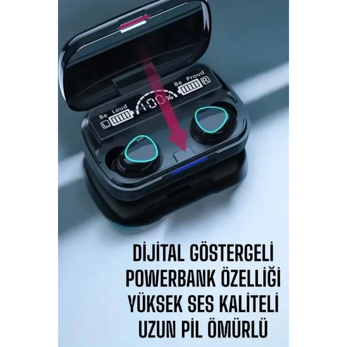 BUĞZ Bluetooth Bağlantılı Suya Dayanıklı, Uzun Pil Ömürlü Kablosuz Kulaklık - BUĞZ