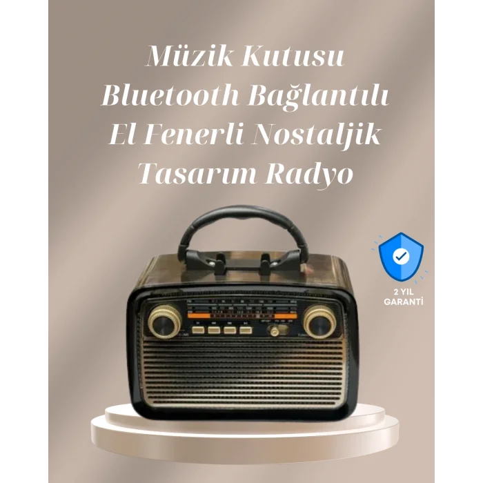 BUĞZ Bluetooth Bağlantılı Taşınabilir Hoparlör – FM/AM Radyo Özellikli, Şarj Edilebilir Batarya, 1 kg
