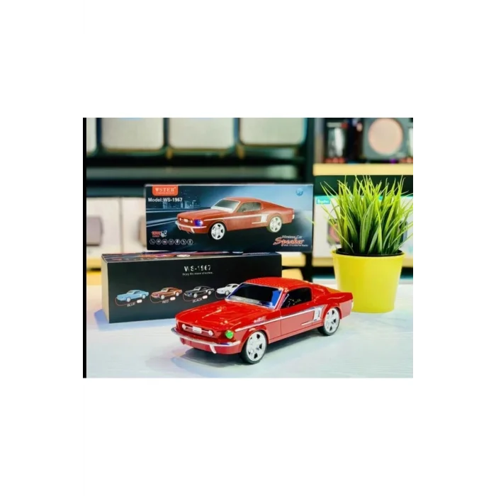 BUĞZ Bluetooth hoparlör kırmızı renk 10 watt TWS FM radyo SD kart USB çoklu bağlantı 2 saat dinleme