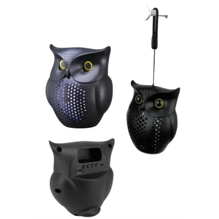  Bluetooth Hoparlör TWS Kablosuz RGB Işıklı Dekoratif Taşınabilir Baykuş