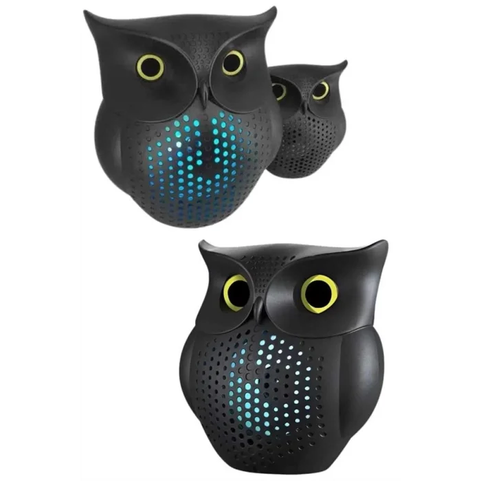  Bluetooth Hoparlör TWS Kablosuz RGB Işıklı Dekoratif Taşınabilir Baykuş