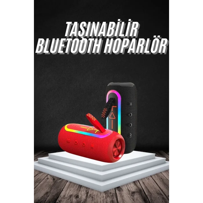  Bluetooth Hoparlör USB Şarjlı Uzun Pil Ömrü Android ve İOS Uyumlu Renkli