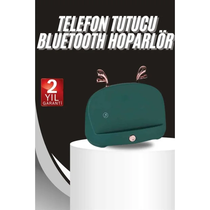 BUĞZ Bluetooth Hoparlör Uzun Pil Ömrü Yüksek Ses Kaliteli Kablosuz Telefon Tutma - BUĞZ