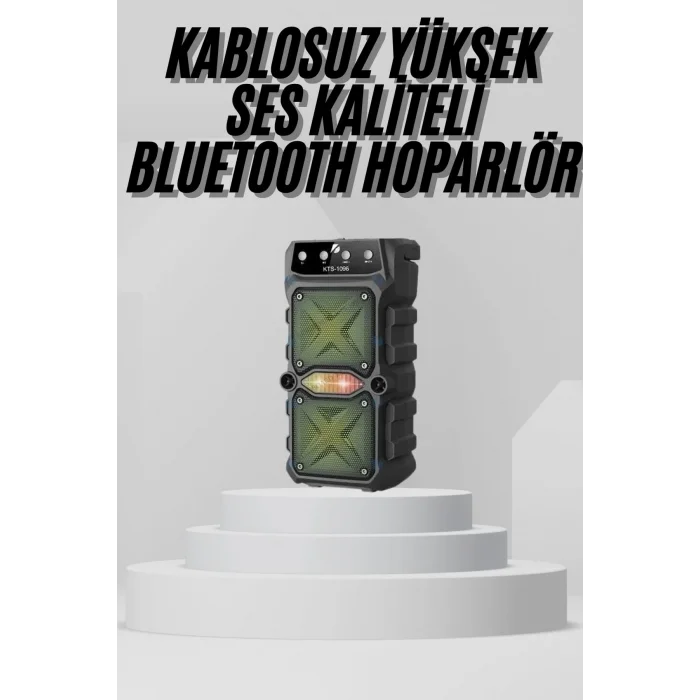  Bluetooth Hoparlör Yüksek Ses Kaliteli Büyük Boy Çift Çıkışlı Ses Bombası