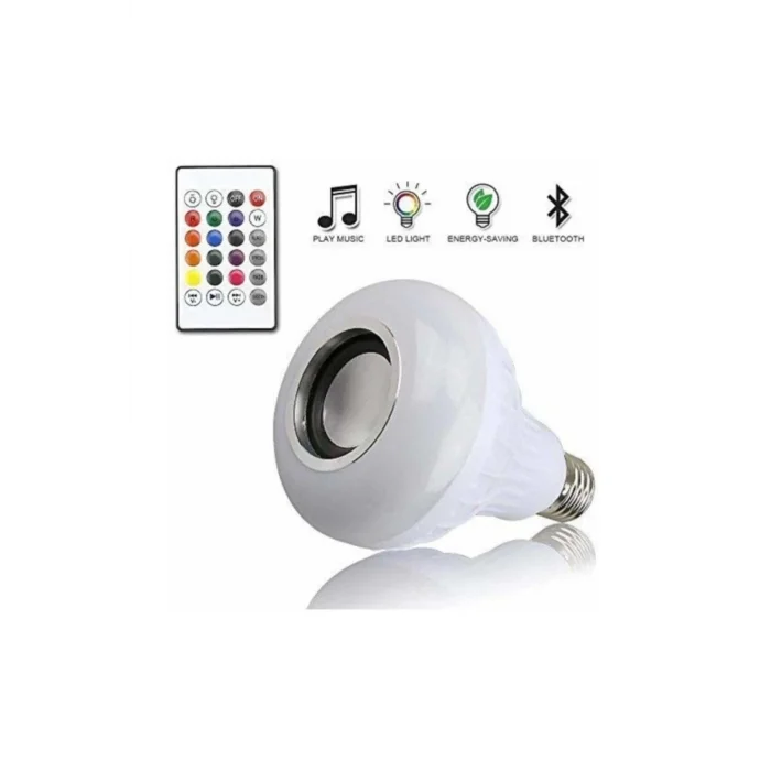 BUĞZ Bluetooth hoparlörlü ve uzaktan kumandalı beyaz LED lamba, 2 yıl garantili - Elektronik