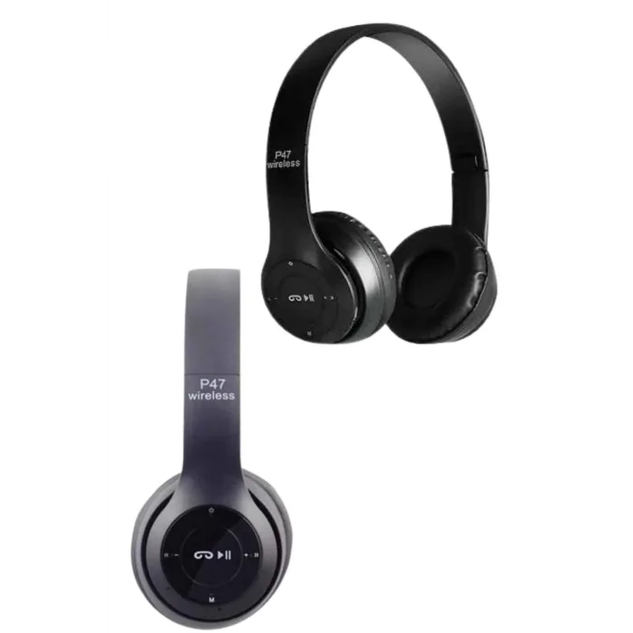 BUĞZ Bluetooth Kablosuz Kulaklık Siyah Wireless 5.0 Kulak Üstü Uzun Pil Ömrü - BUĞZ