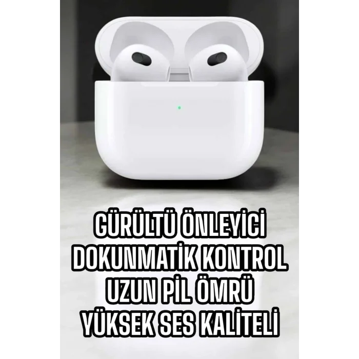 BUĞZ Bluetooth Kulaklık 3.Nesil Kablosuz Uzun Pil Ömrü Dokunmatik Kontrol - BUĞZ